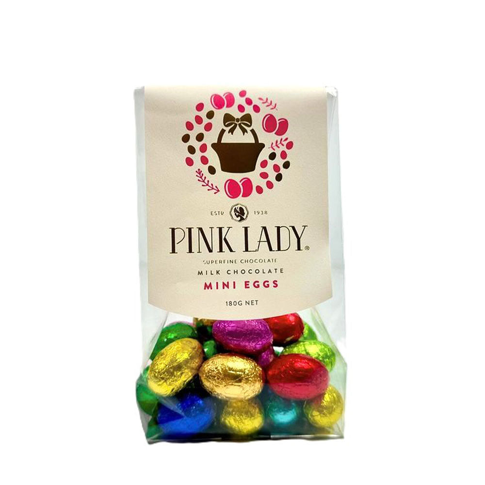 Pink Lady Mini Solid Chocolate Eggs 180g