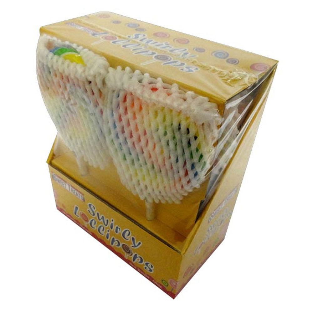 Zoete traktaties swirly lollies (10x50g)