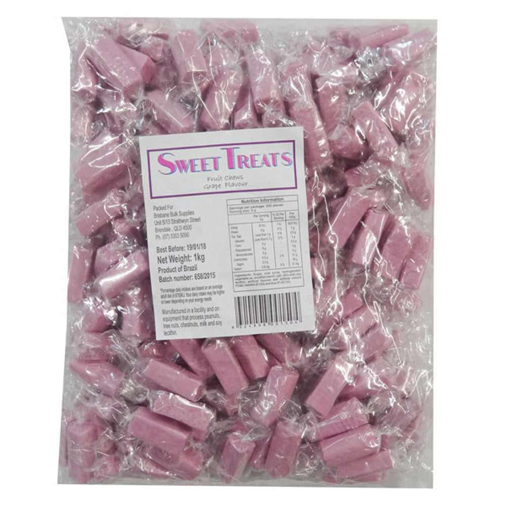 Sweet Treats Wrapped Fruit Chews 1kg