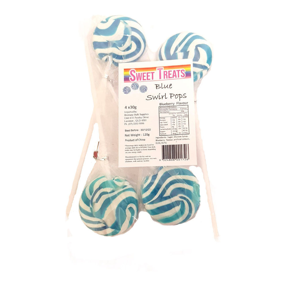 Sweet Treats påsar Swirl Pops 4PK (120G)