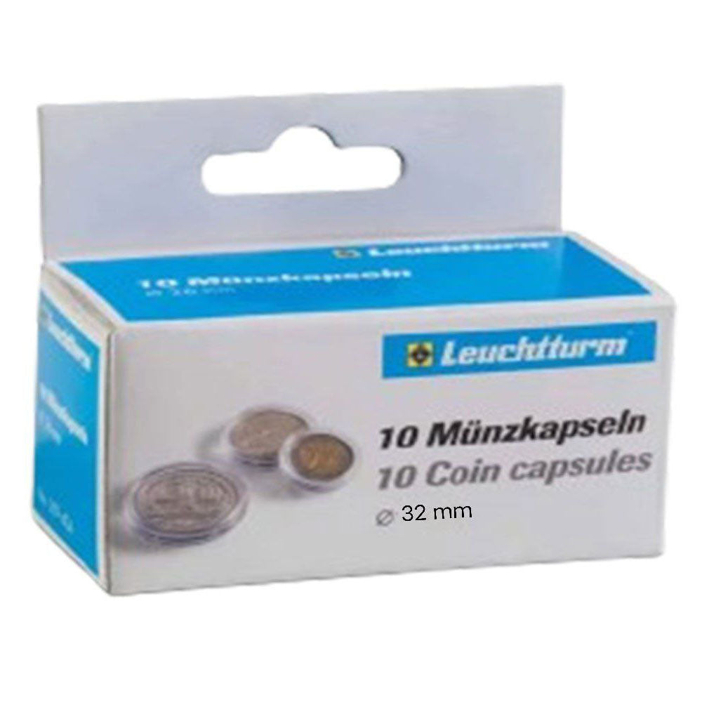 Capsule monete di leuchtturm 10pk (dalla taglia 30-39)