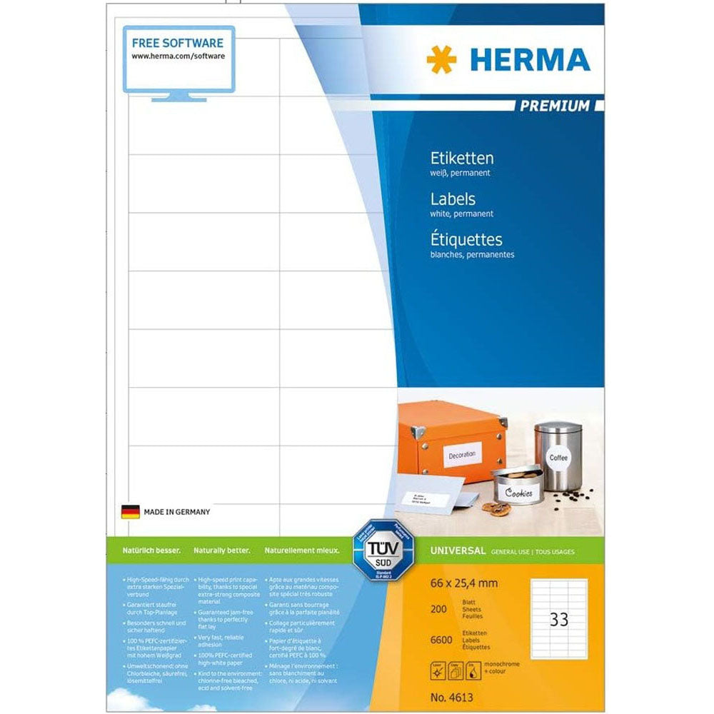 Herma Premium Etyels A4 66 mm 200pc