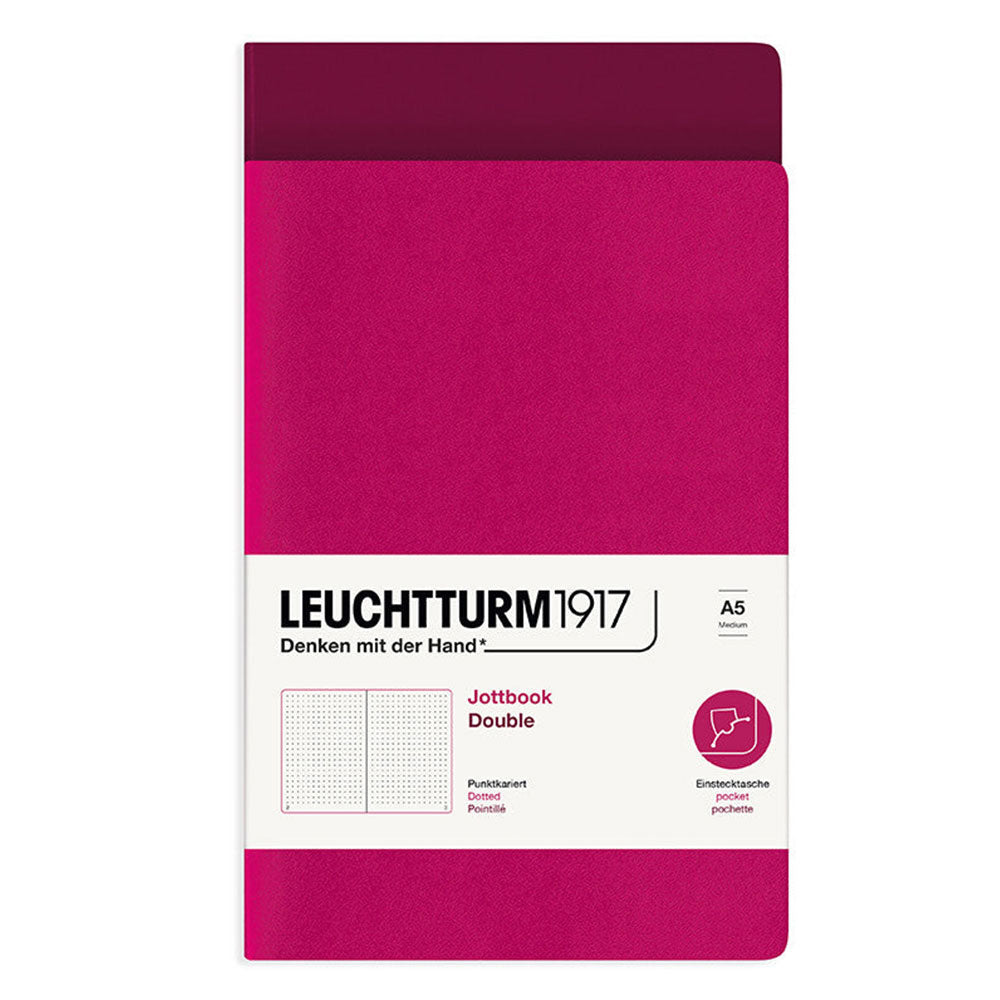 Leuchtturm Twin Pack Jottbook prickade A5