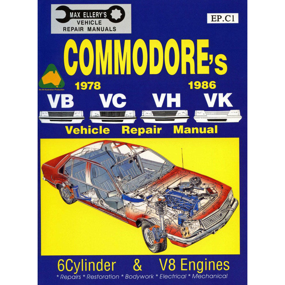 Commodore 1978-1986 VB VC VH VK Vehicle Repair Manual