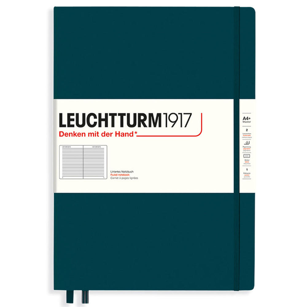 Leuchtturm HC Master Classic Ruled Notebook A4+