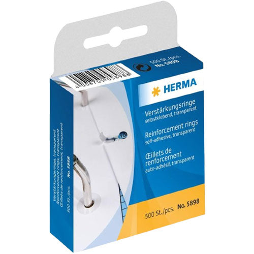 Herma Adhesive Reinforcement Rings 500pc 12mm