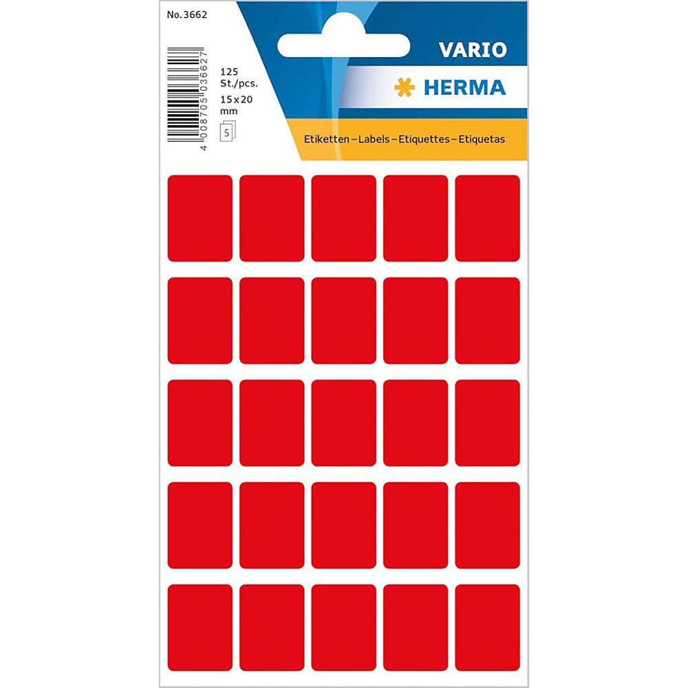 Herma Multi-Purpose Labels (Red)