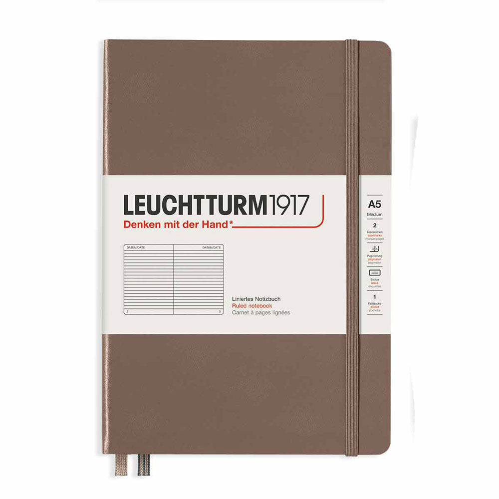 Leuchtturm Hardcover styrede notebook A5