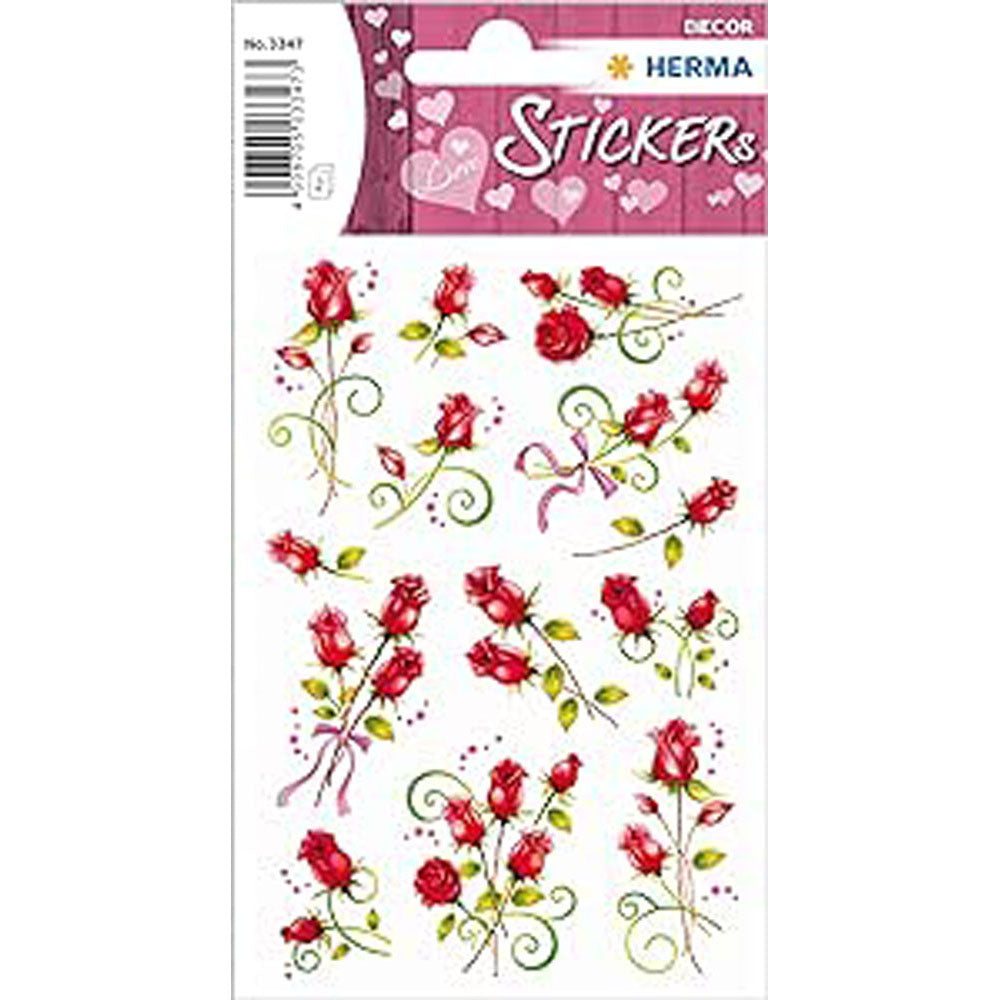 Herma Rosesステッカーの装飾