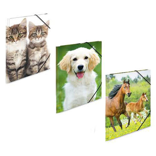 Herma Elasticated PP Folder A3 Animals