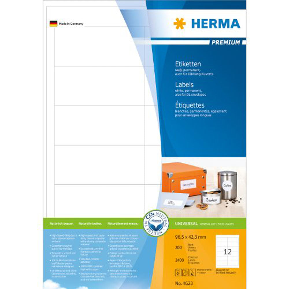 Herma Premium Labels A4 96,5mm 200 st