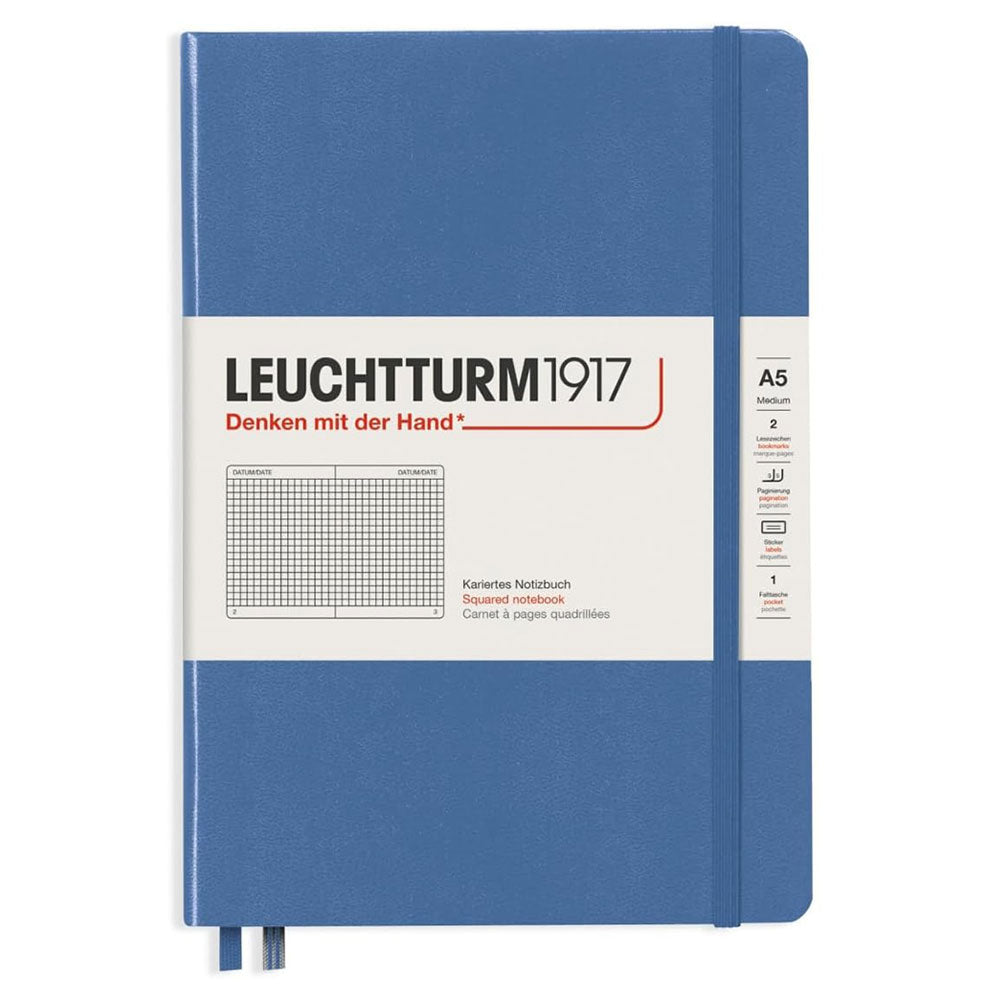 leuchtturmハードカバー四角ノートブックA5（青）