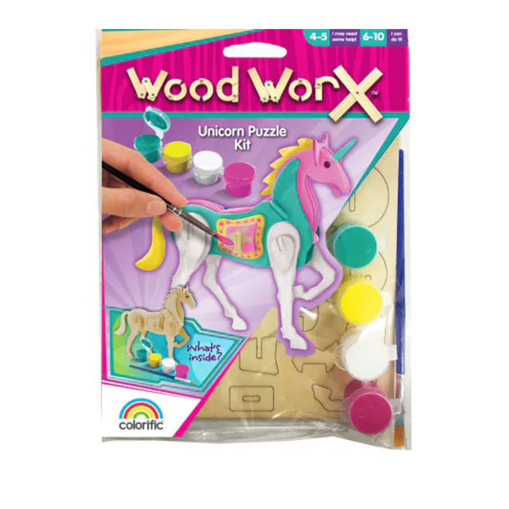 Kit de pintura de quebra -cabeça de madeira worx