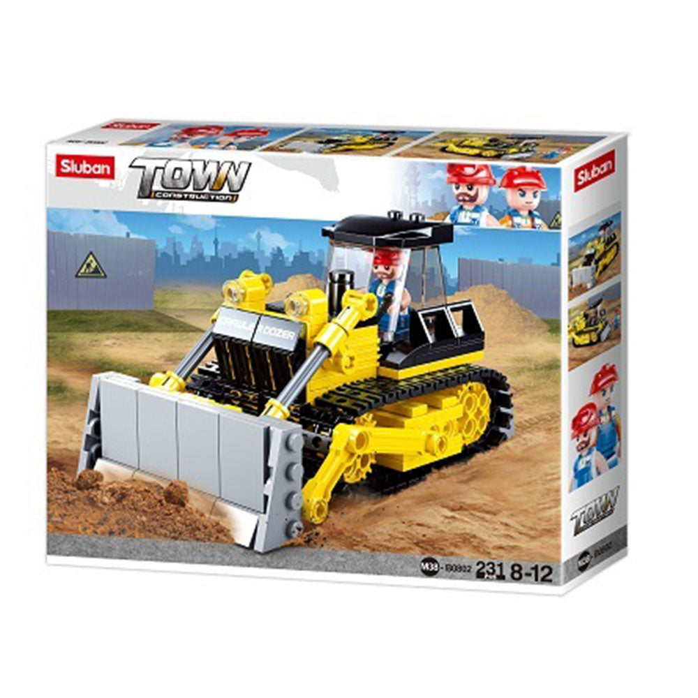 Sluban Town Bulldozer Construction Model Bricks 231pcs