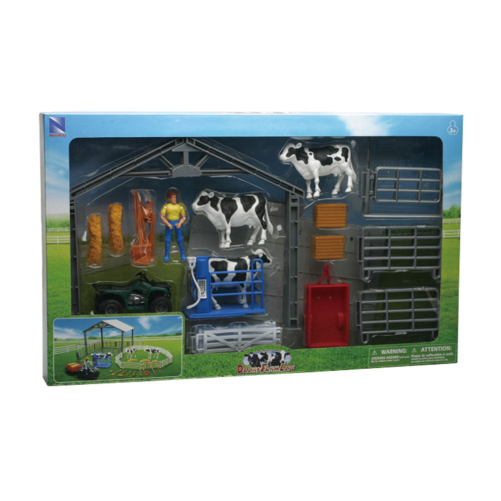 Newray 1:18 Dairy Farm Life Playset