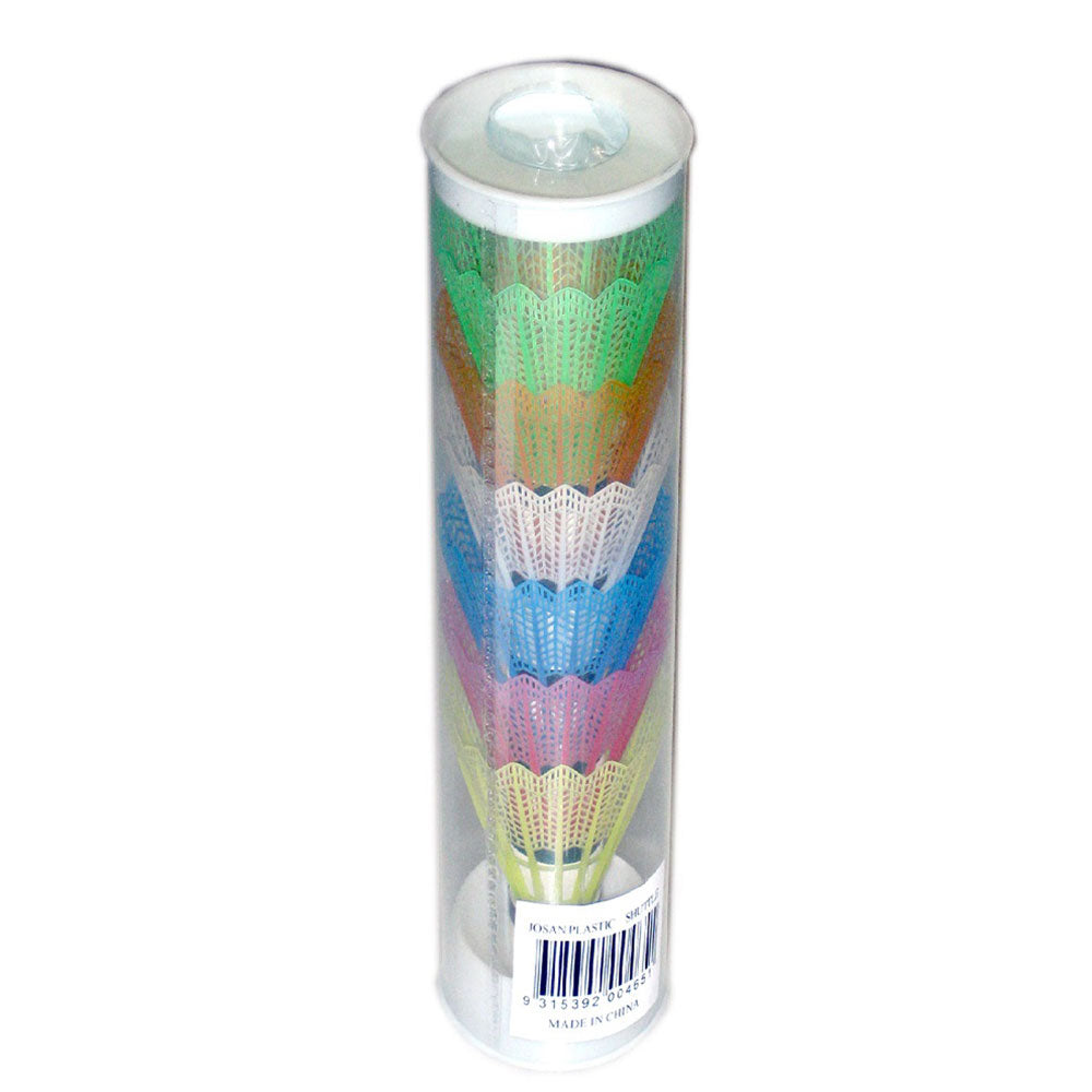 Plastic Shuttlecocks in a Tube 6pcs