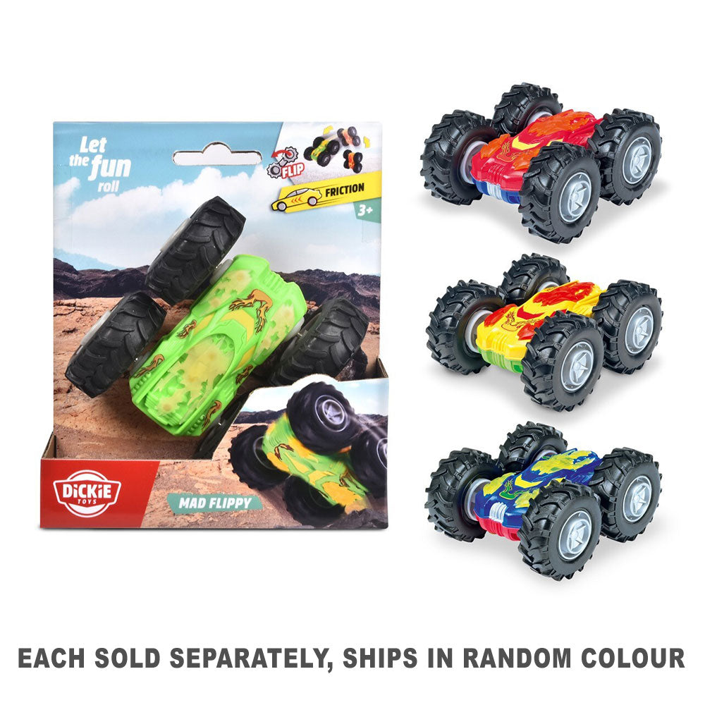 Dickie Toys Mad Flippy Friction Car 10cm (1pc Random)