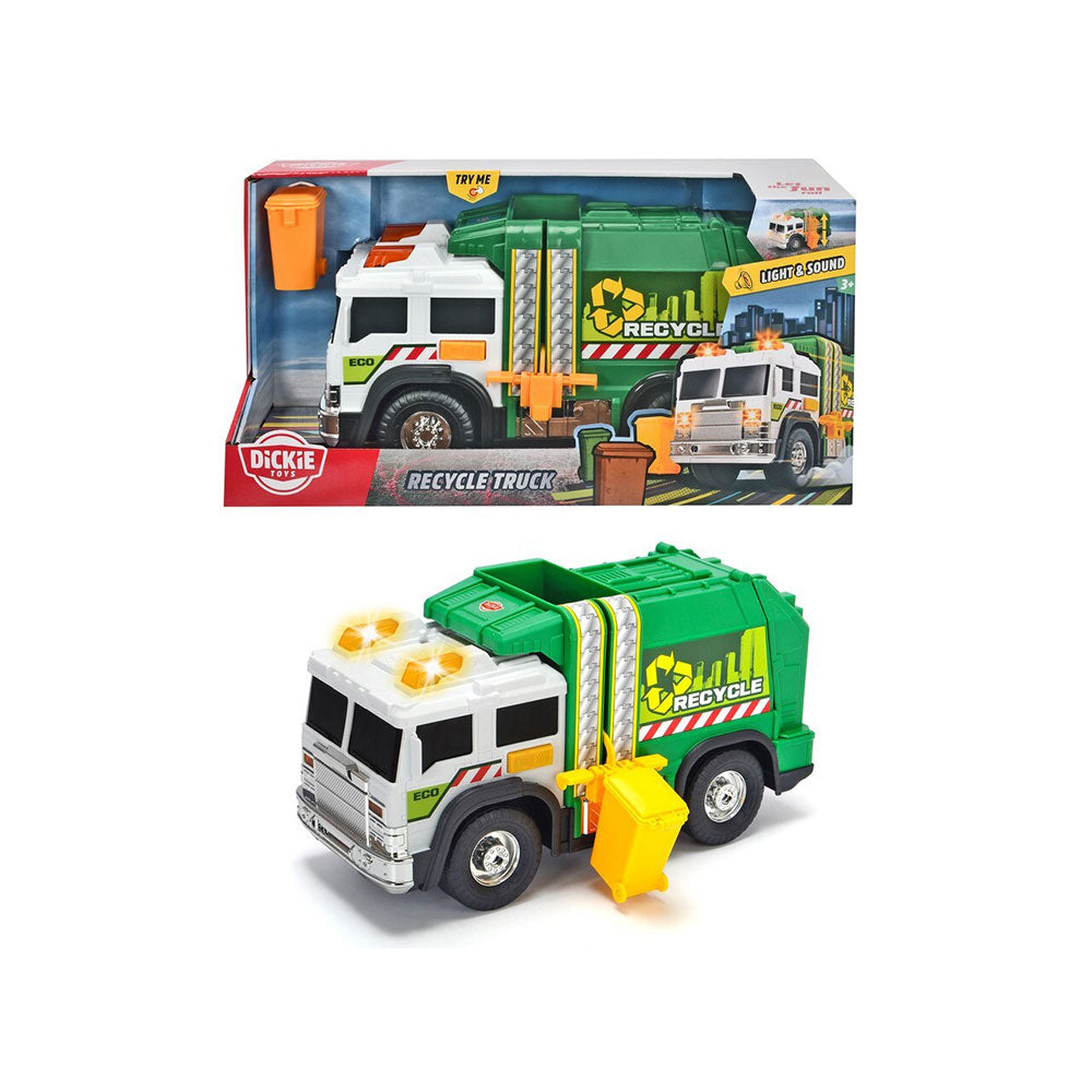 Dickie Toys Recycle Truck z światłem i dźwiękiem 30 cm