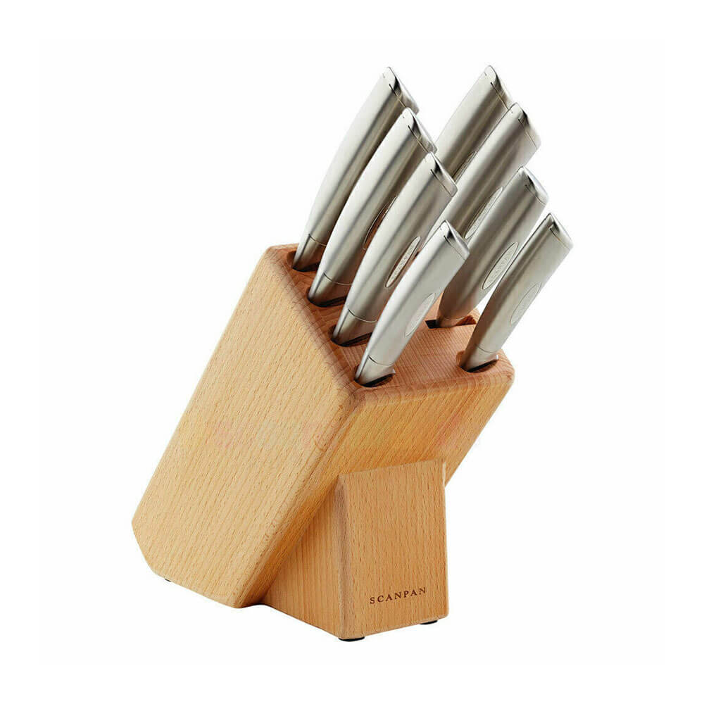 Scanpan Classic Stainless Steel Knife Block Set