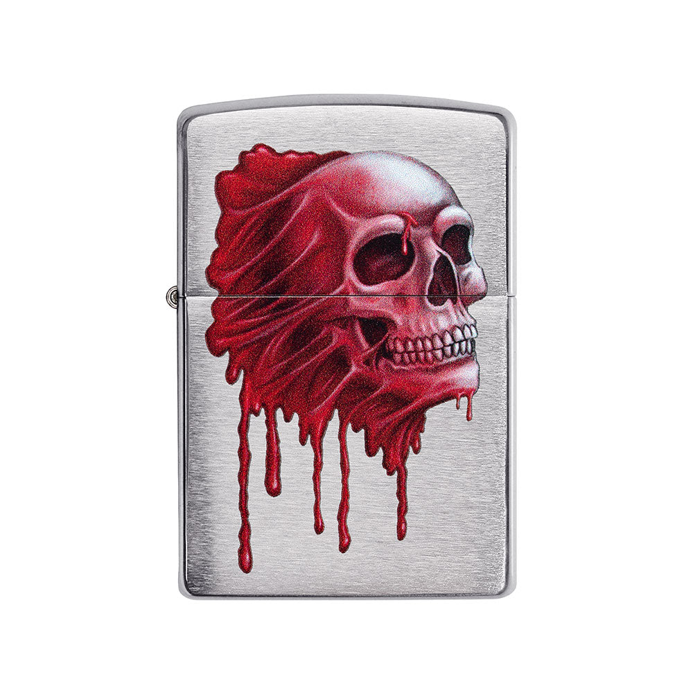 Zippo Red Skull Design Windproof Lighter