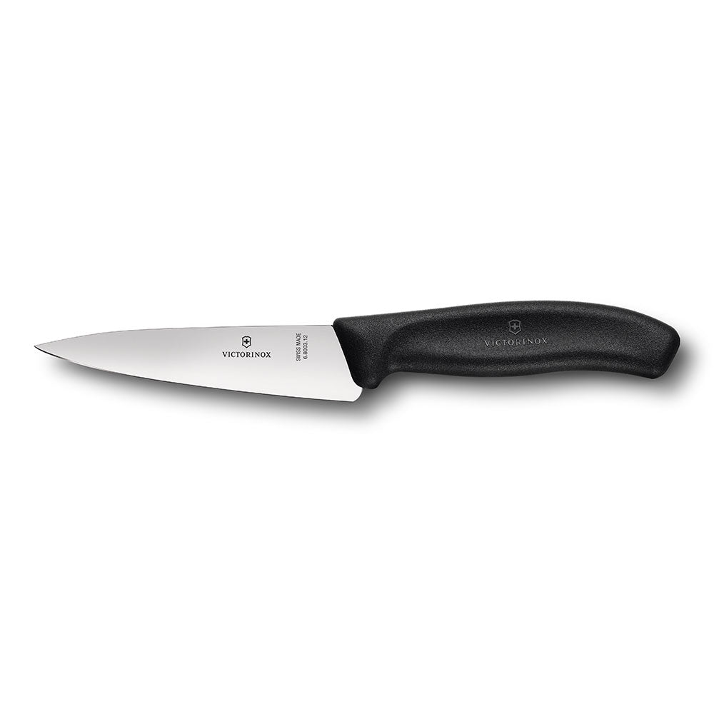 Cuchillo clásico de tallado de cuchilla ancha 22 cm (negro)