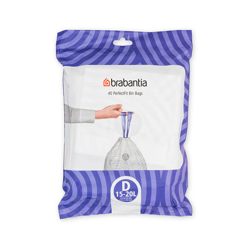 Brabantia PerfectFit Dispenser Pack con 40 bolsas