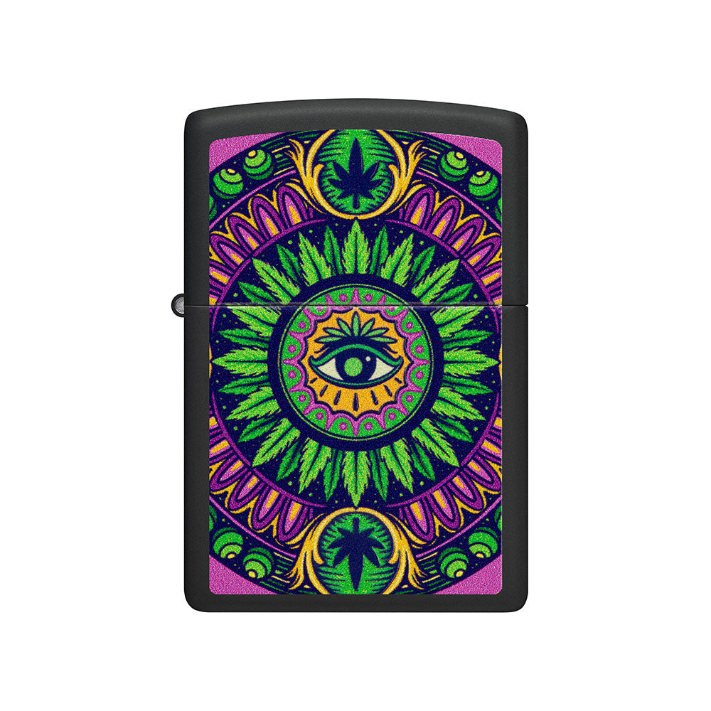 Zippo Cannabis Black Light a prueba de viento más ligero