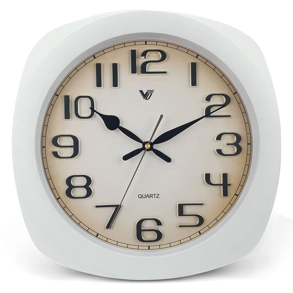 Elegant 3D Number Square Wall Clock