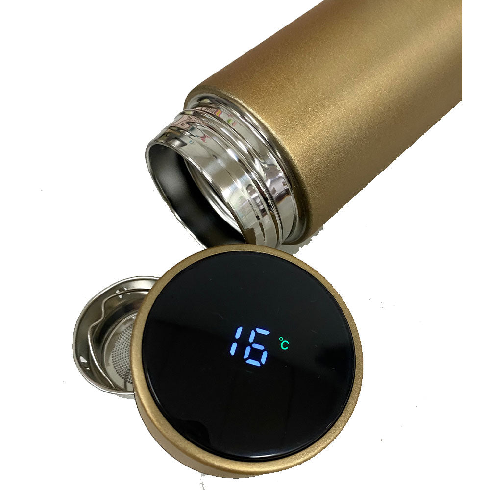 Metal Thermos with Temperature Display