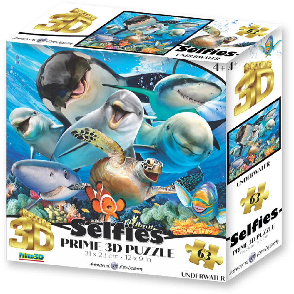 Prime3D Underwater Selfie 63-Piece 3D Puzzle