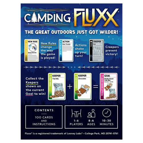 Fluxx Camping Fluxx Family Game