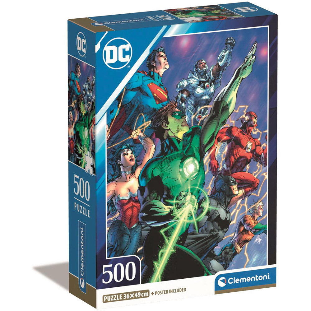 Clementoni HQC DC Comics Compact Box 500-Piece Puzzle