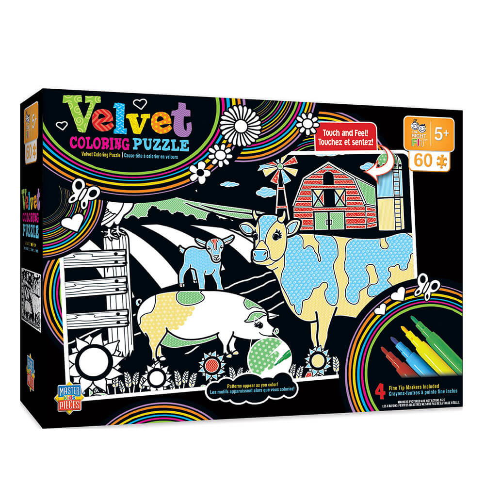 MP Kids Velvet Coloring Puzzle (60 PCs)