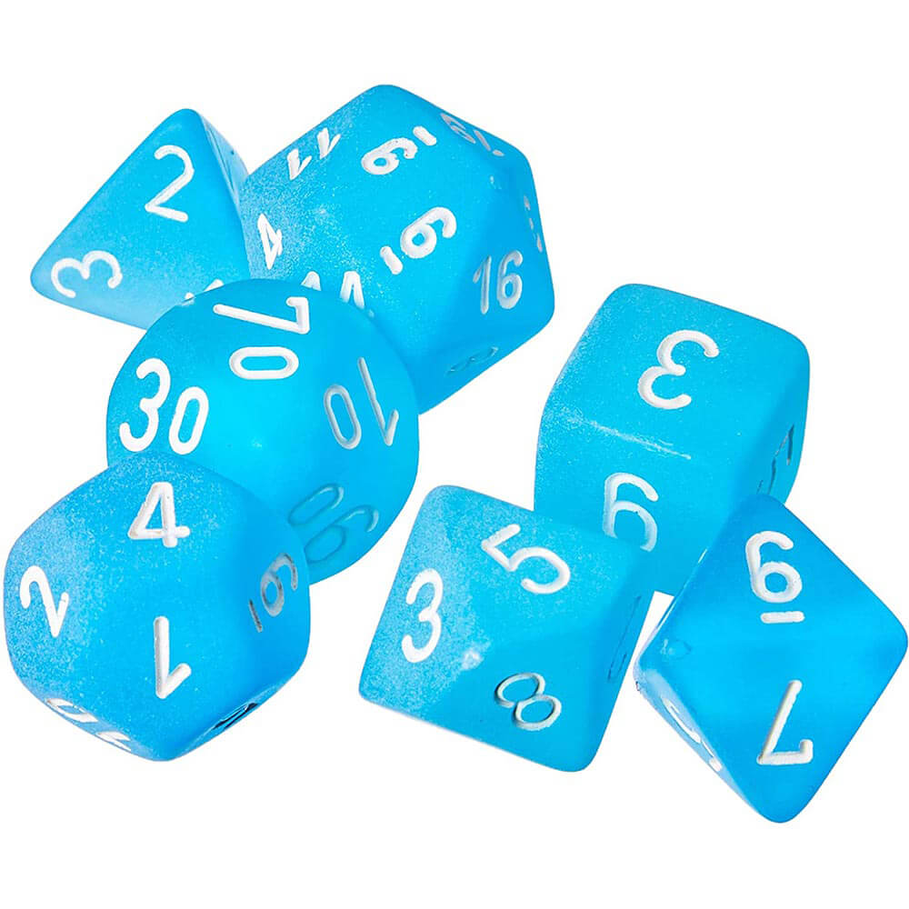 D7 DE SET Dice Glassato Poly (7 dadi)