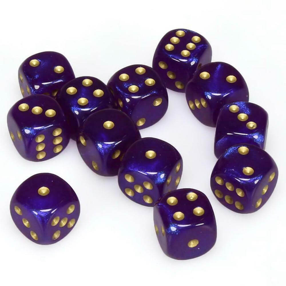 D6 Dice Borealis 16 mm (12 dados)