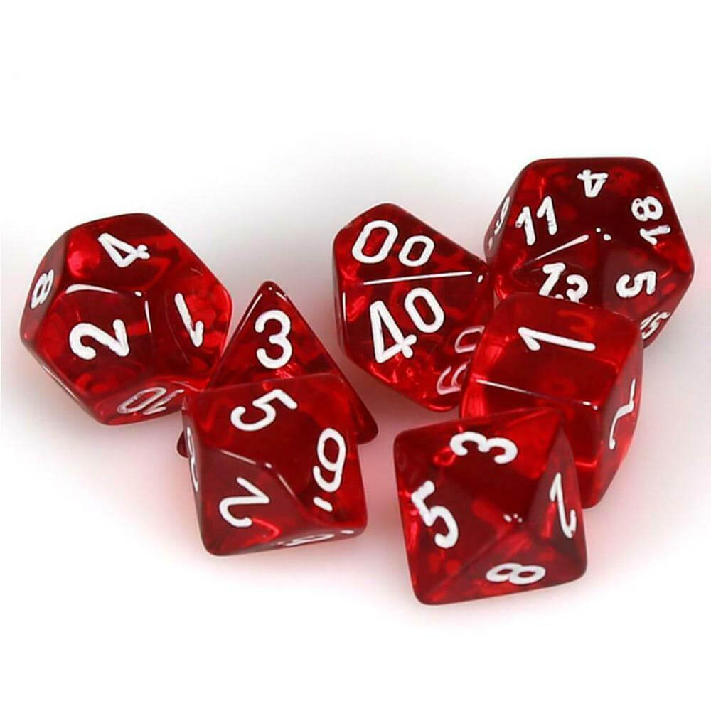 D7 Die Dice Dice Translucent Poly (7 dados)