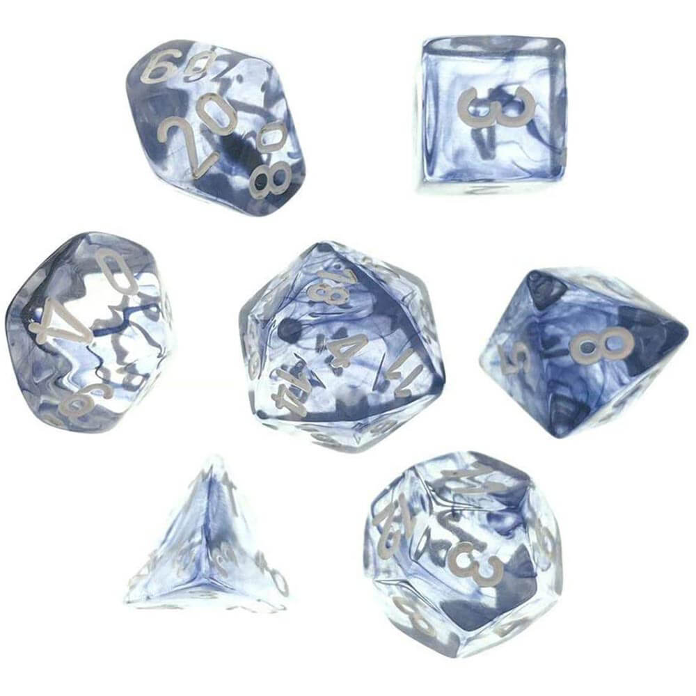 D7 Die Set Dice Nébuleux polyédrique (7 dés)