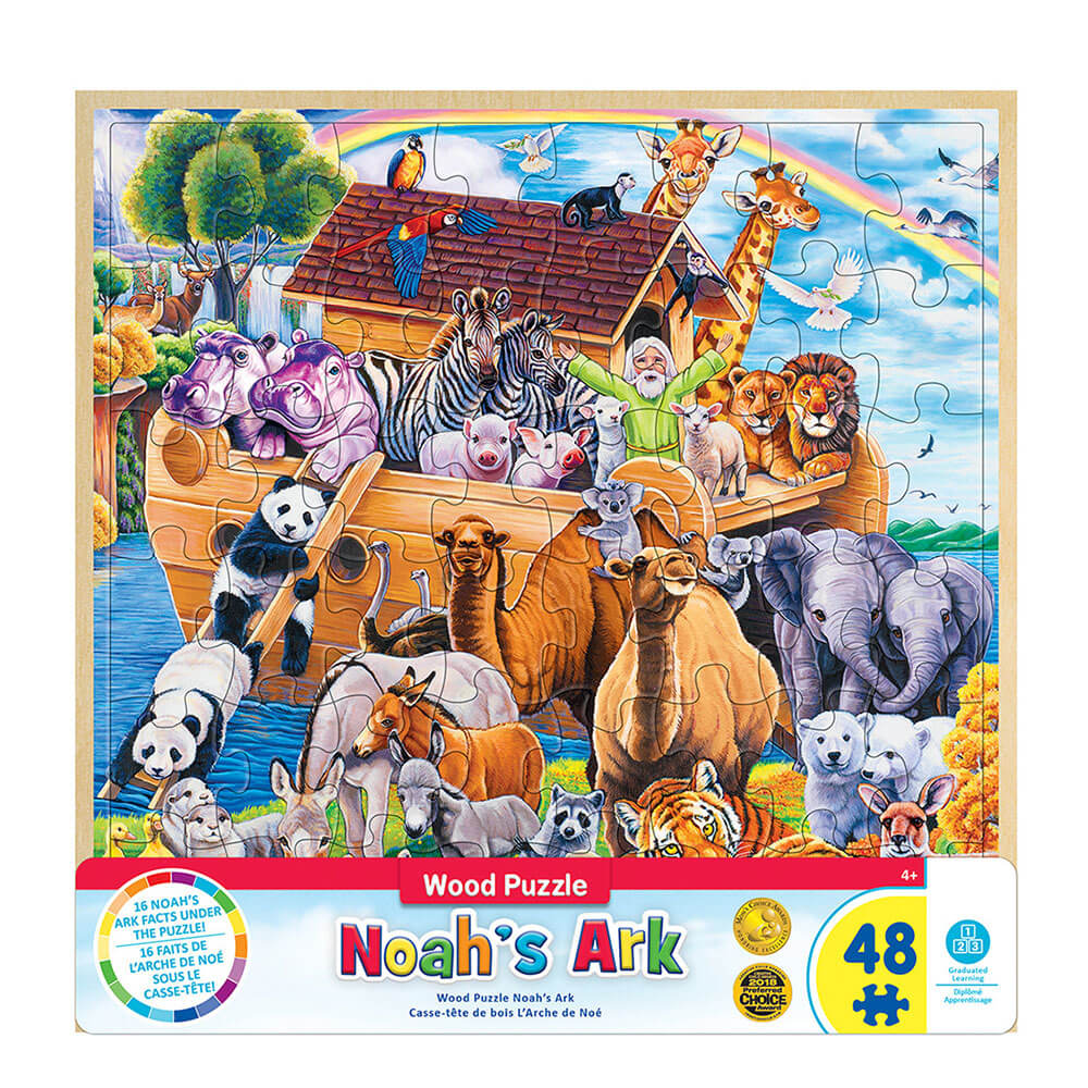 MP Wood Fun Facts Puzzle (48 stk)