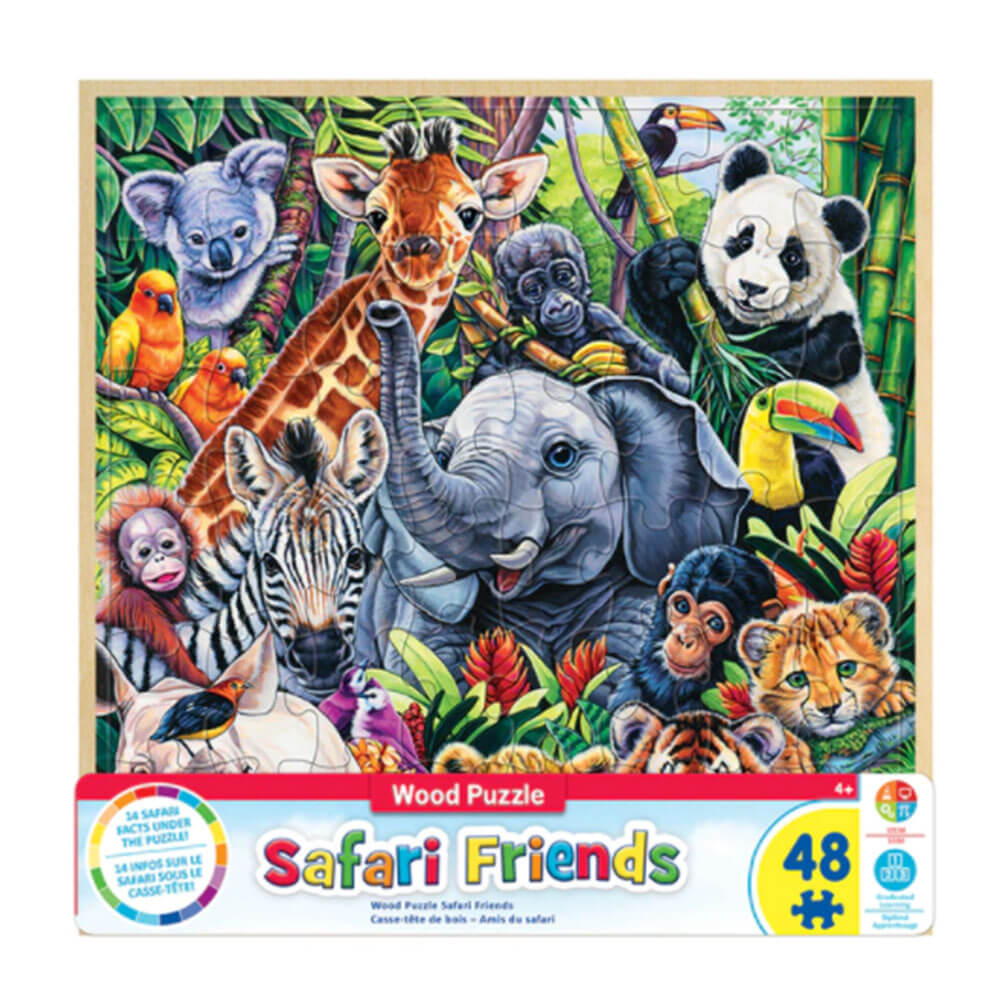 MP Wood Fun Facts Puzzle (48 stk)