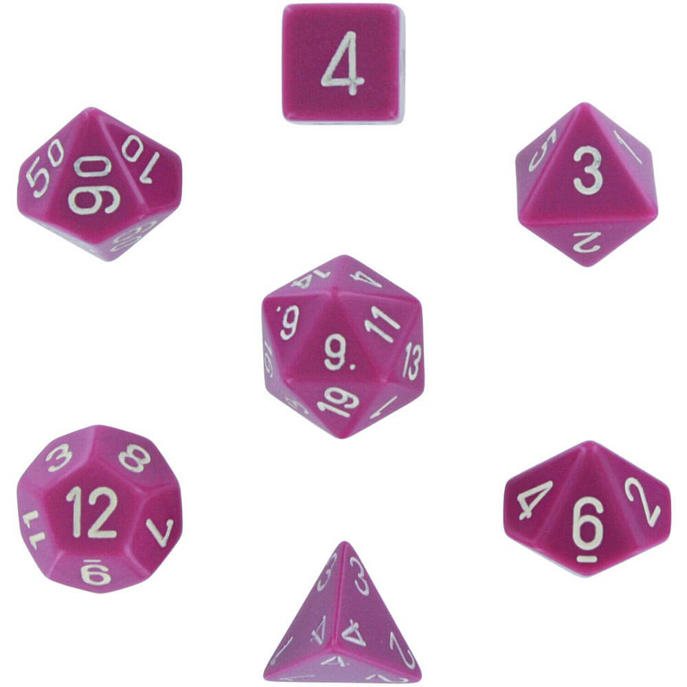 D7 DI SET DICE OPAQUE POLYH (7 dés)