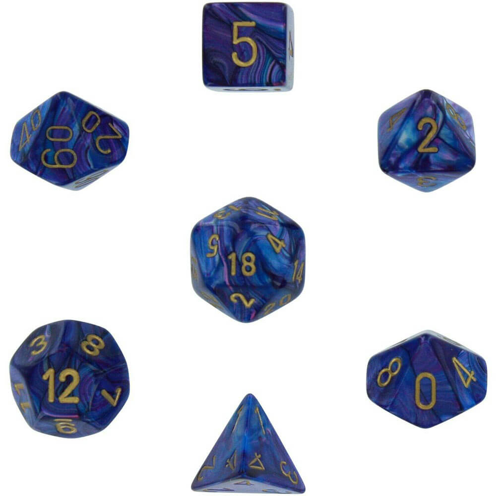 D7 Die Set Dice Lustrous Poly (7 terninger)