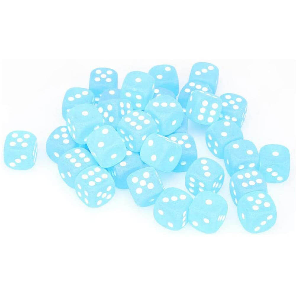 D6 DICE Frosted 12mm (36 tärningar)