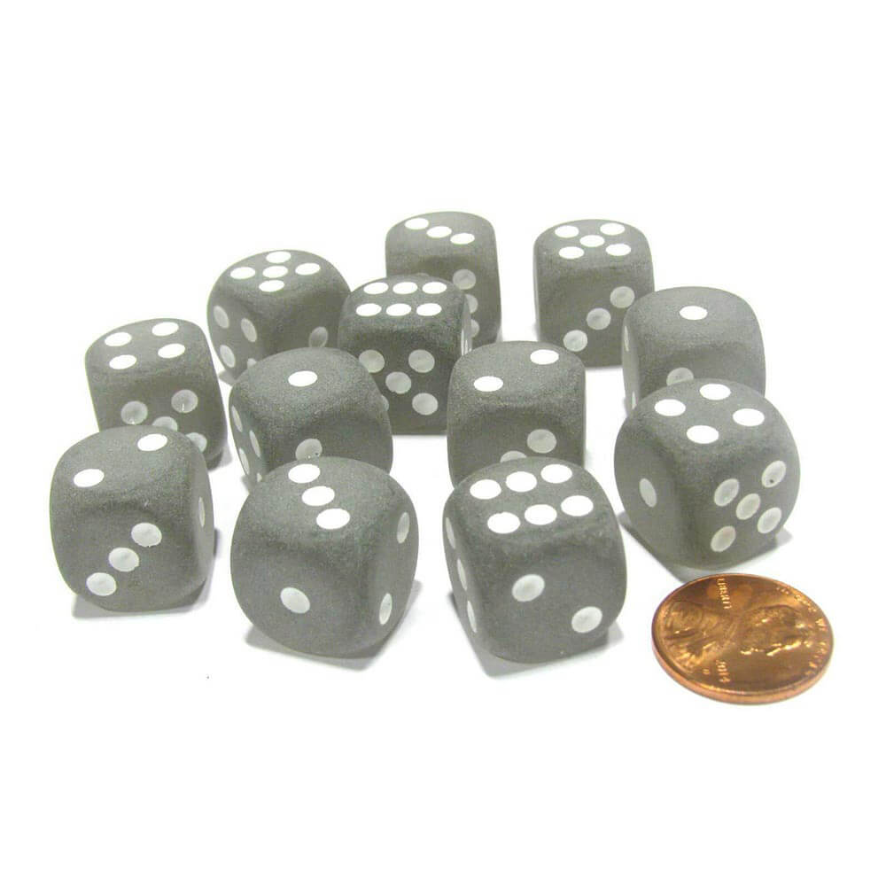 D6 dados esbelto 16 mm (12 dados)