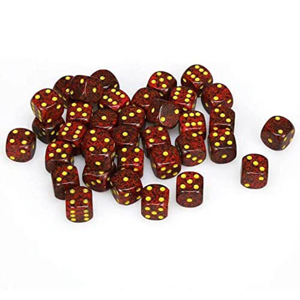 D6 Dice moucheté de 12 mm (36 dés)