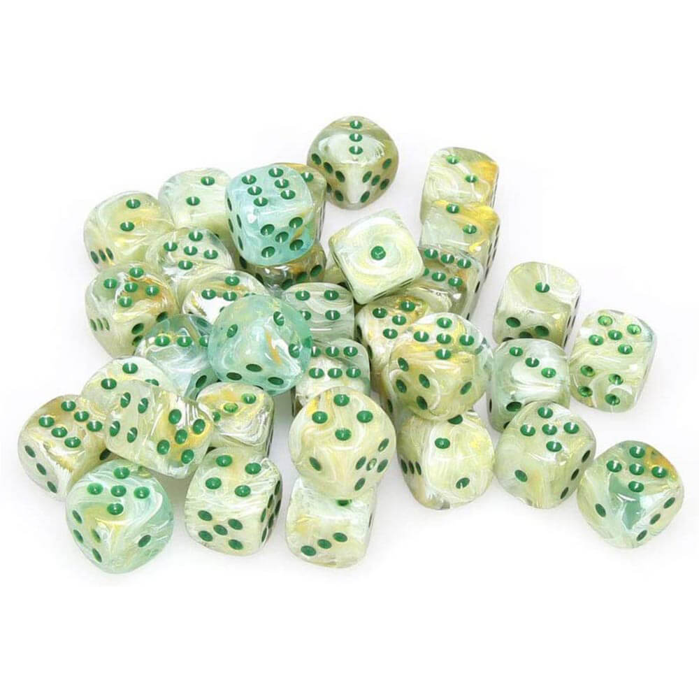 D6 DICE marmor 12mm (36 tärningar)