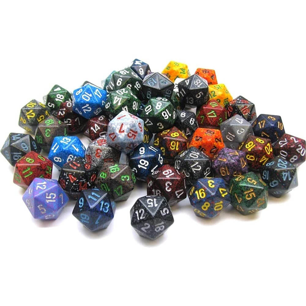 D20 dados variado poliédrico suelto (50 dados)