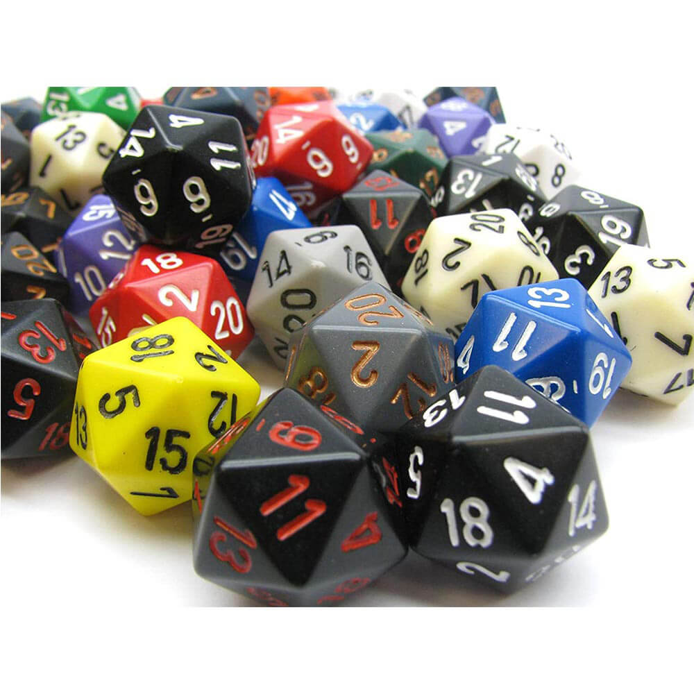 D20 dados variado poliédrico suelto (50 dados)