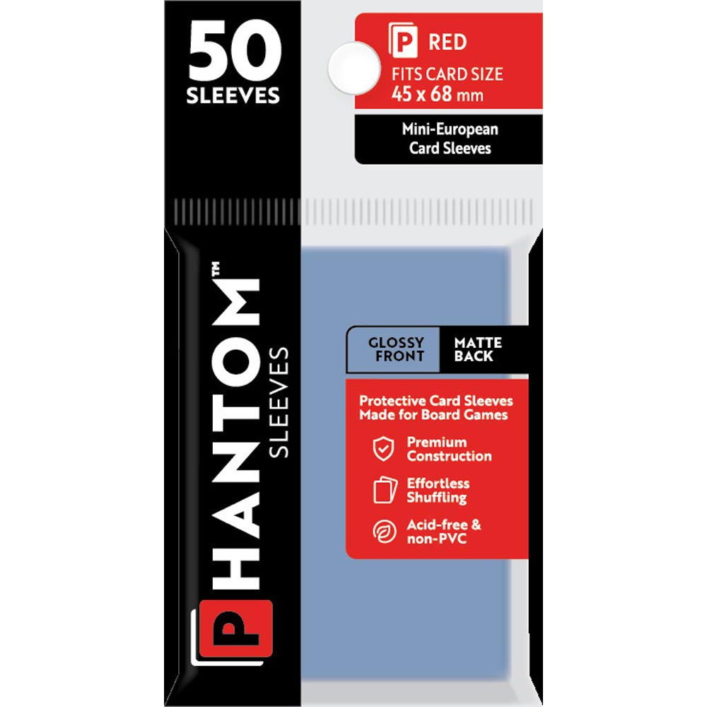 Red Phantom Sleeves 50stcs (45x68mm)