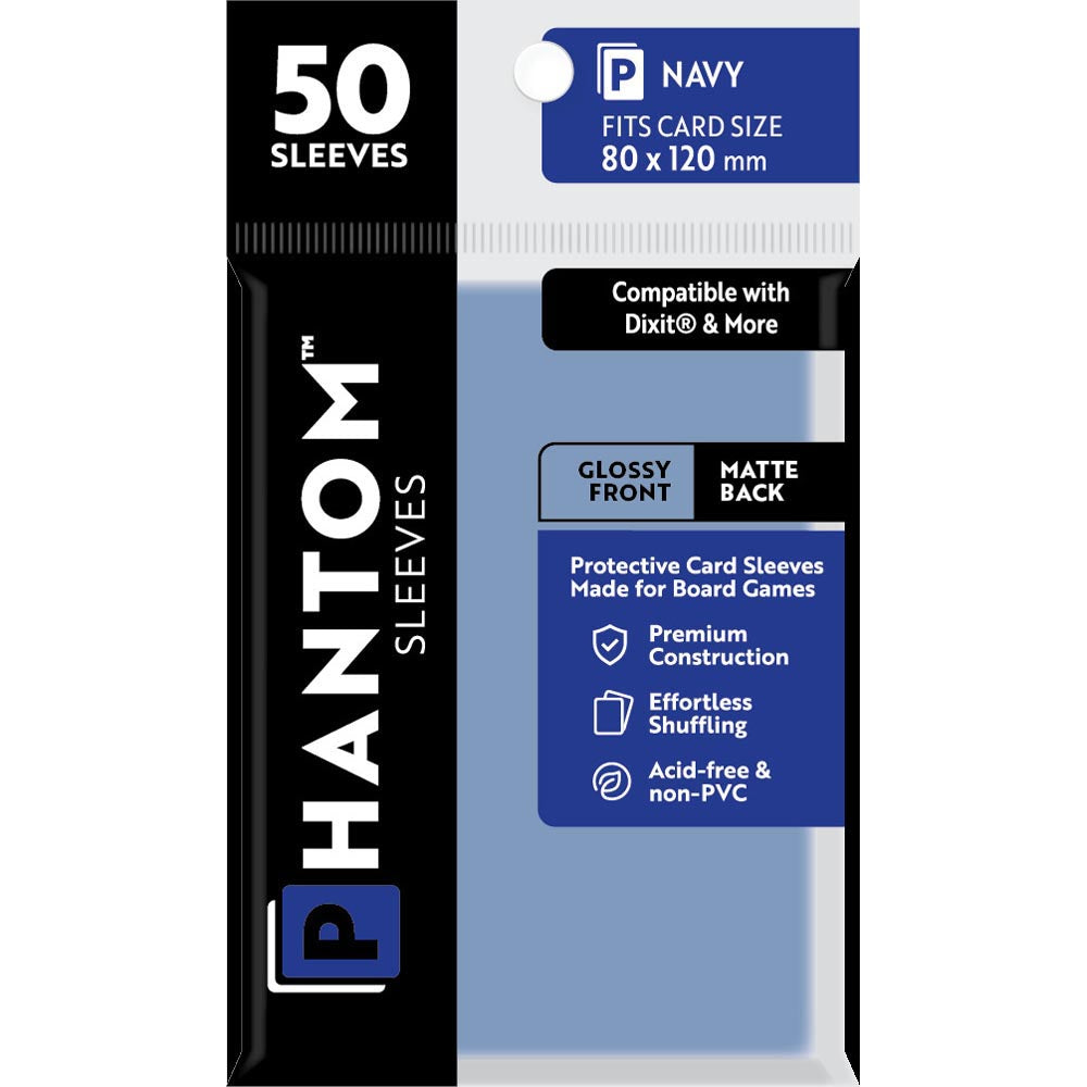 Navy Phantom -Ärmel 50pcs (80x120 mm)