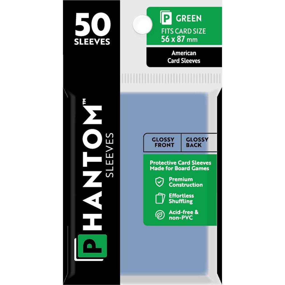 Mangas Phantom Green 50pcs (56x87 mm)